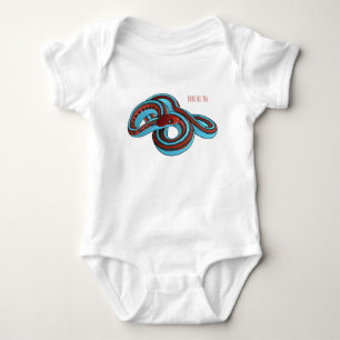 San Francisco Garter Schlange Cartoon Illustration Baby Strampler