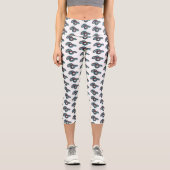 San Francisco Garter Schlange Cartoon Illustration Capri Leggings (Vorderseite)