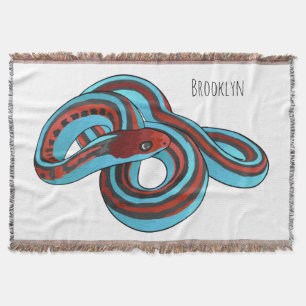 San Francisco Garter Schlange Cartoon Illustration Decke
