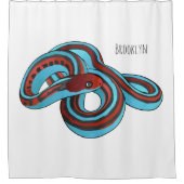San Francisco Garter Schlange Cartoon Illustration Duschvorhang (Vorderseite)