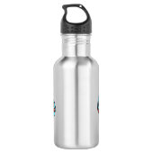 San Francisco Garter Schlange Cartoon Illustration Edelstahlflasche (Rückseite)