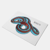 San Francisco Garter Schlange Cartoon Illustration Fußmatte (Schrägansicht)