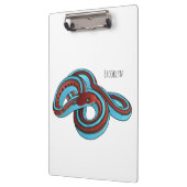 San Francisco Garter Schlange Cartoon Illustration Klemmbrett (Links)