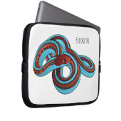 San Francisco Garter Schlange Cartoon Illustration Laptopschutzhülle (Vorne Rechts)