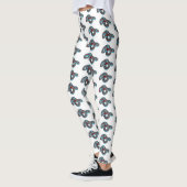 San Francisco Garter Schlange Cartoon Illustration Leggings (Links)