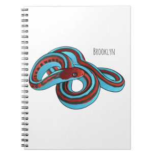 San Francisco Garter Schlange Cartoon Illustration Notizblock