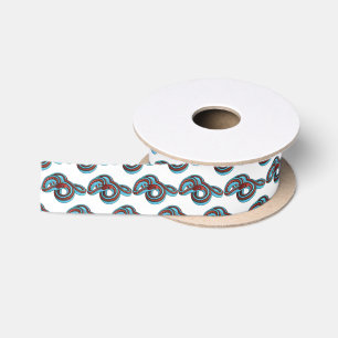 San Francisco Garter Schlange Cartoon Illustration Satinband