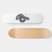 San Francisco Garter Schlange Cartoon Illustration Skateboard (Horizontal)