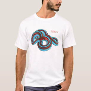 San Francisco Garter Schlange Cartoon Illustration T-Shirt