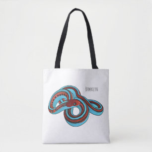 San Francisco Garter Schlange Cartoon Illustration Tasche
