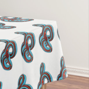 San Francisco Garter Schlange Cartoon Illustration Tischdecke