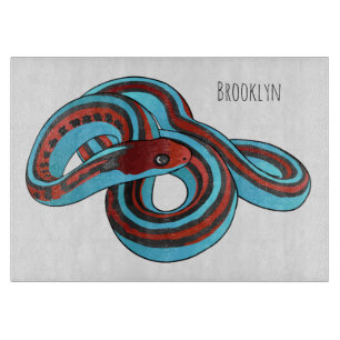 San Francisco garter snake cartoon illustration Schneidebrett
