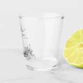 San Francisco Gastgeschenk Hochzeit Personalisiert Schnapsglas (Rechts)