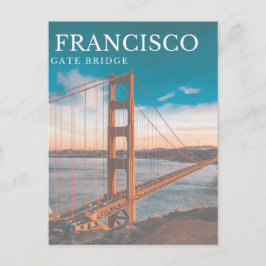 San Francisco Gate Bridge Postkarte