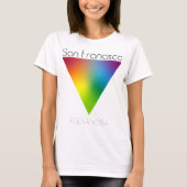 San Francisco Gay LGBT Pride Rainbow Triangle Name T-Shirt (Vorderseite)