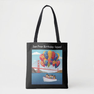 San Francisco Geburtstagsgruppe Ballondesign Tasche