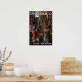San Francisco Gemälde Jack Laycox Kunstdruck Delta Poster (Küche)