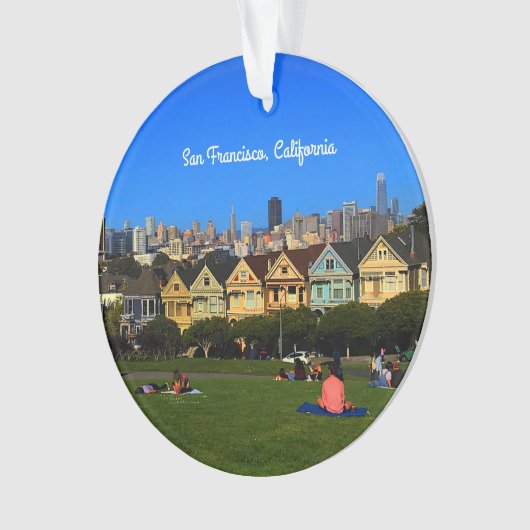San Francisco Gemälde Ladys #1 Ornament (Vorderseite)
