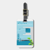 San Francisco Gepäckanhänger (Vorderseite vertikal)