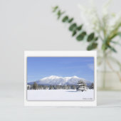 San Francisco-Gipfel im Schnee Postkarte (Stehend Vorderseite)