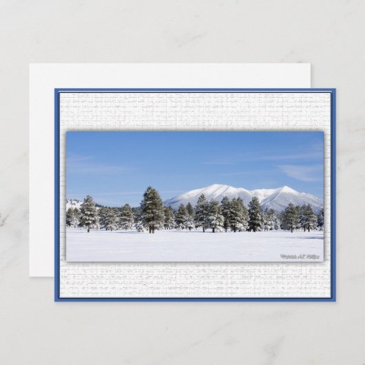 San Francisco-Gipfel im Schnee Postkarte (Vorne/Hinten)