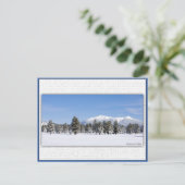 San Francisco-Gipfel im Schnee Postkarte (Stehend Vorderseite)