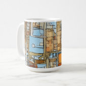 "San Francisco Girl Cartoon Tasse" Kaffeetasse (Vorderseite Links)