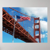 San Francisco Gloden Gate Bridge, San Fran CA Poster (Vorne)