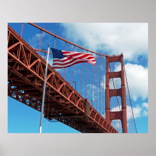 San Francisco Gloden Gate Bridge, San Fran CA Poster (Vorne)