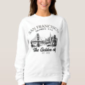 San Francisco Golden City Vintage  Sweatshirt (Vorderseite)