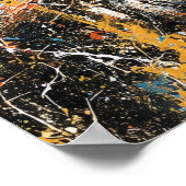 San Francisco Golden Gate Abstrakte Dripping-Maler Poster (Ecke)