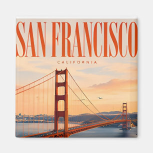 San Francisco Golden Gate Bay City Reise Magnet