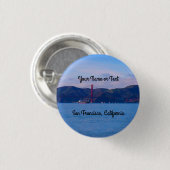 San Francisco Golden Gate Bridge #1 Pinback Button (Vorne & Hinten)