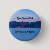 San Francisco Golden Gate Bridge #1 Pinback Button (Vorderseite)