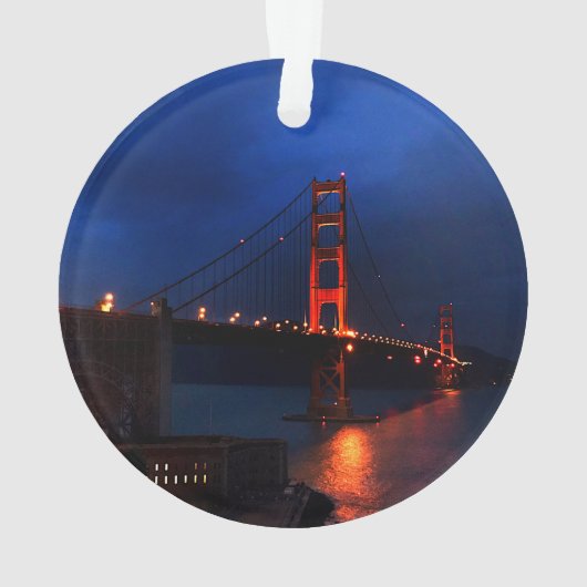 San Francisco Golden Gate Bridge #6 Ornament (Rückseite)