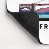 San Francisco Golden Gate Bridge Architecture Art Mousepad (Ecke)
