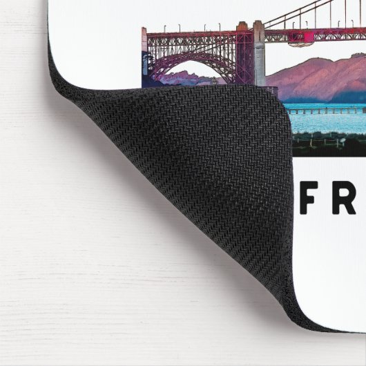 San Francisco Golden Gate Bridge Architecture Art Mousepad (Ecke)