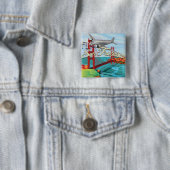 San Francisco Golden Gate Bridge Button (Beispiel)