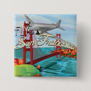 San Francisco Golden Gate Bridge Button