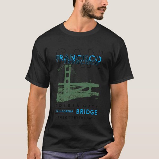 San Francisco Golden Gate Bridge California T-Shirt (Vorderseite)