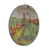 San Francisco Golden Gate Bridge Dartscheibe (Vorderseite Links)