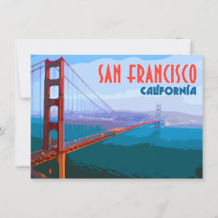 San Francisco Golden Gate Bridge Flachkarte