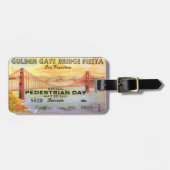 San Francisco Golden gate bridge Gepäckanhänger (Vorderseite horizontal)