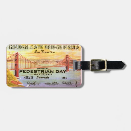 San Francisco Golden gate bridge Gepäckanhänger (Vorderseite horizontal)