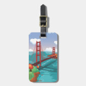 San Francisco Golden Gate Bridge Gepäckanhänger (Vorderseite vertikal)