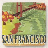 San Francisco Golden Gate Bridge Getränkeuntersetzer (Vorderseite)
