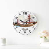 San Francisco Golden gate bridge Große Wanduhr (Zuhause)