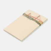 San Francisco Golden Gate Bridge - Hinweise Post-it Klebezettel (angewinkelt)