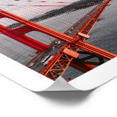 San Francisco Golden Gate Bridge - Iconische Reise Poster (Ecke)