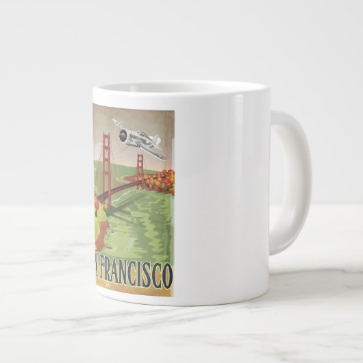 San Francisco Golden Gate Bridge Jumbo-Tasse (Vorderseite Rechts)